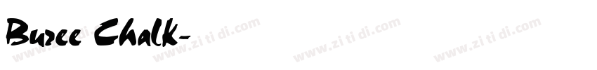 Buree Chalk字体转换